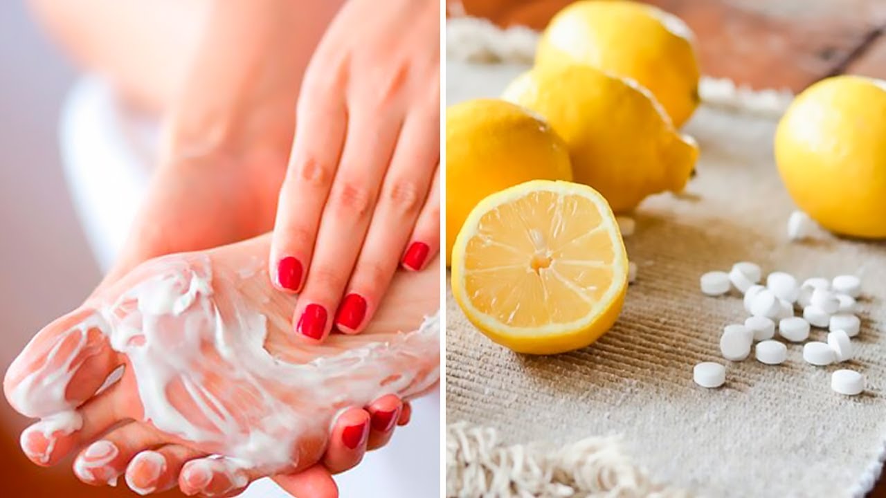 Combine Aspirin With Lemon to Remove Hard Foot Skin, Corns and Calluses - YouTube